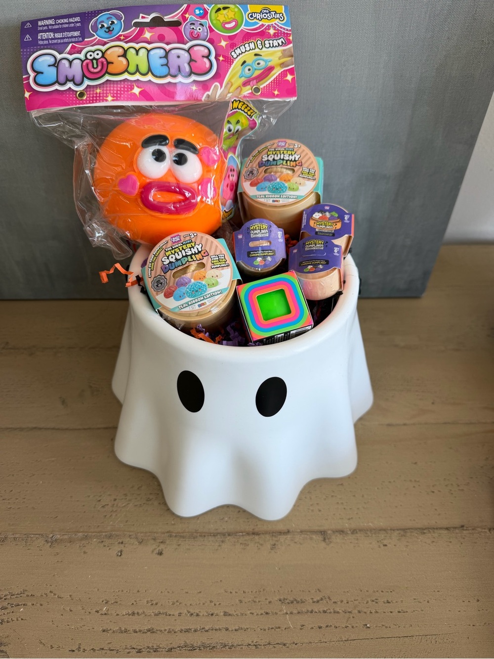 Halloween NeeDoh, Smusher & RMS Mystery Dumpling Boo Basket
